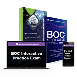 BOC Complete MLS Study Bundle: BOC Study Guide 7E, QCMLS 2E, BOC Interactive Practice Exam, and MLS Online Review Course